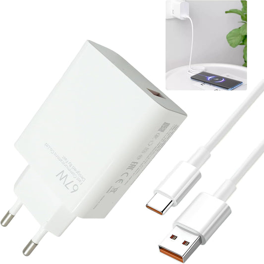 67W Cargador Rápido para Xiaomi