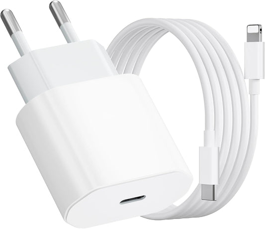 Cargador para iPhone 14 13 12 11 Carga Rapida de 35W con Cable
